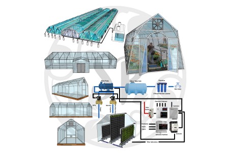 طراحی، ساخت و نصب انواع گلخانه خانگی