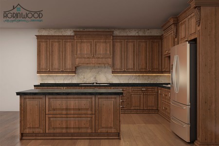 کابینت آشپزخانه چوبی