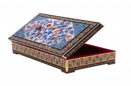 جعبه جاقلمی خاتم کاری