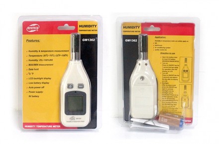 ترمومتر و رطوبت سنج محیطی بنتک BENETECH GM1362