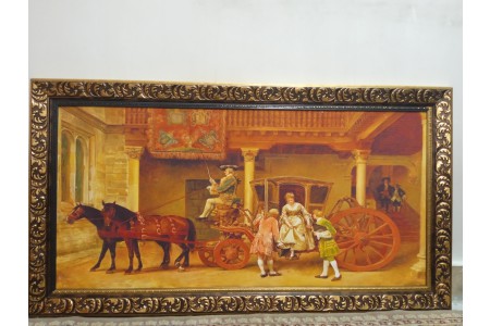 تابلو نقاشی دیواری نفیس سلطنتی نو