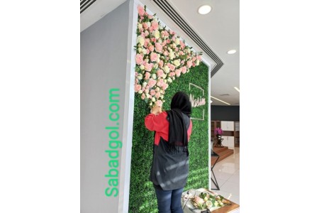 دیوارسبز،دیوارگل، فلاورباکس،فضای سبز با گلها و گیاههان مصنوعی با کیفیت
