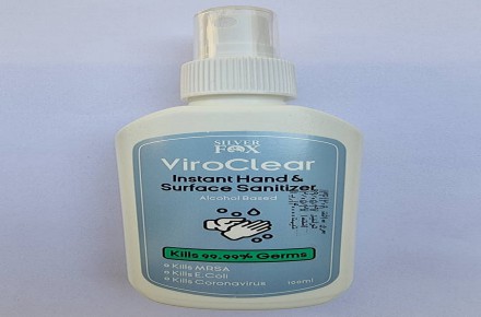 محلول ضدعفونی کننده 100cc دست viroclear